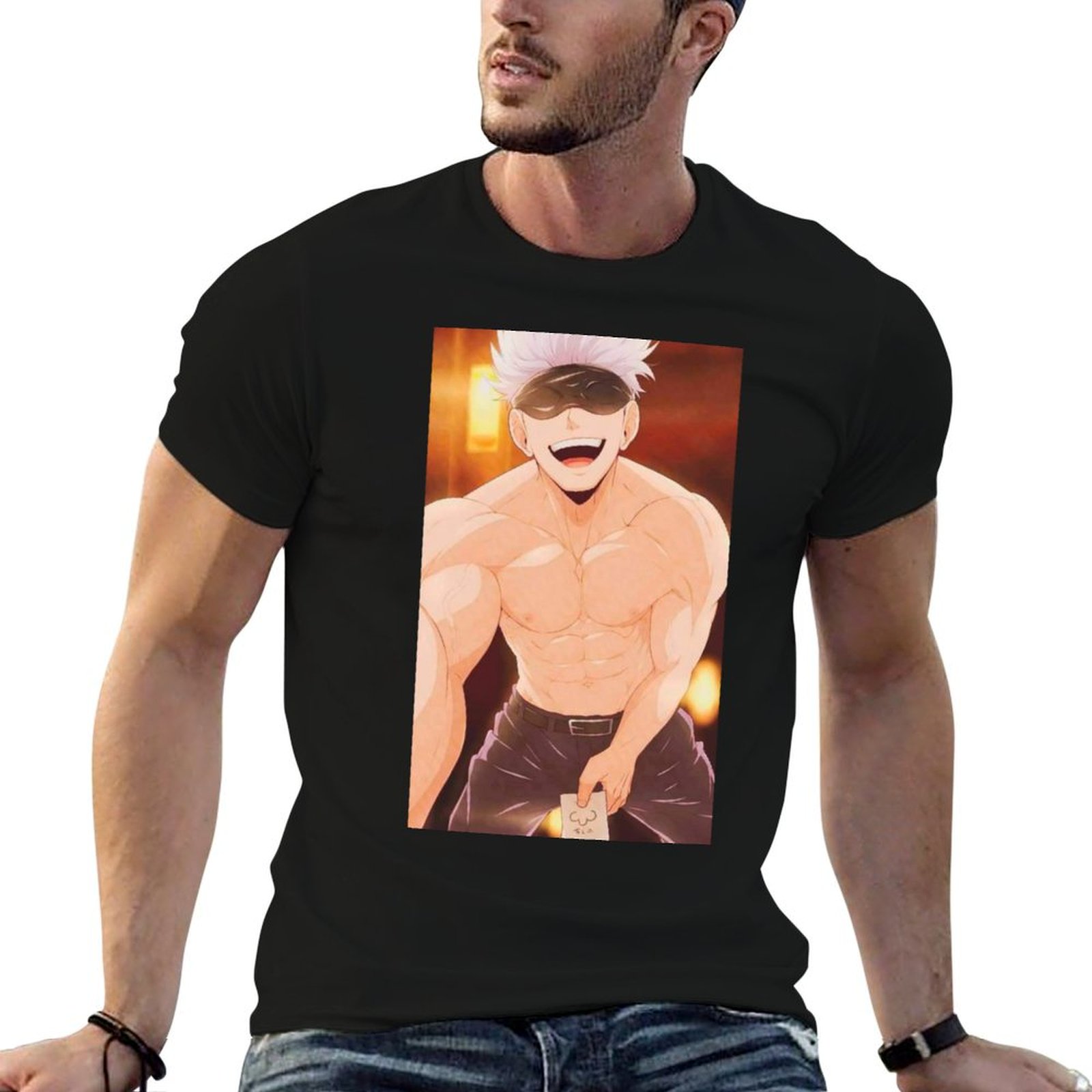 Anime Merchandise For Men - Kaus Merchandise Gojo Satoru untuk Pria