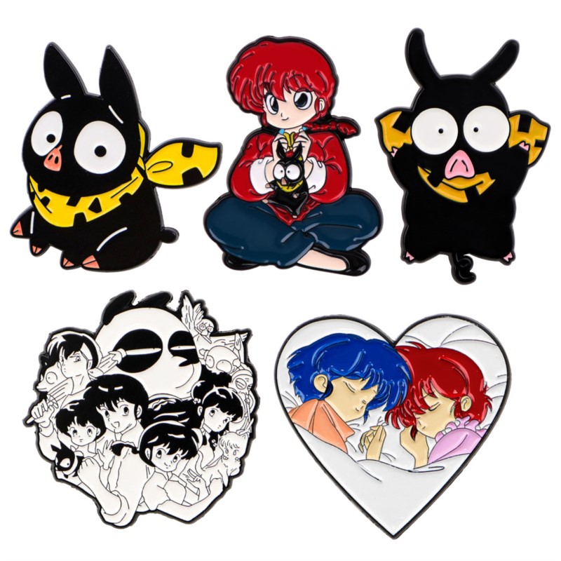 Anime Merchandise For Girls - Pin Enamel Gambar Kartun Gadis Lucu