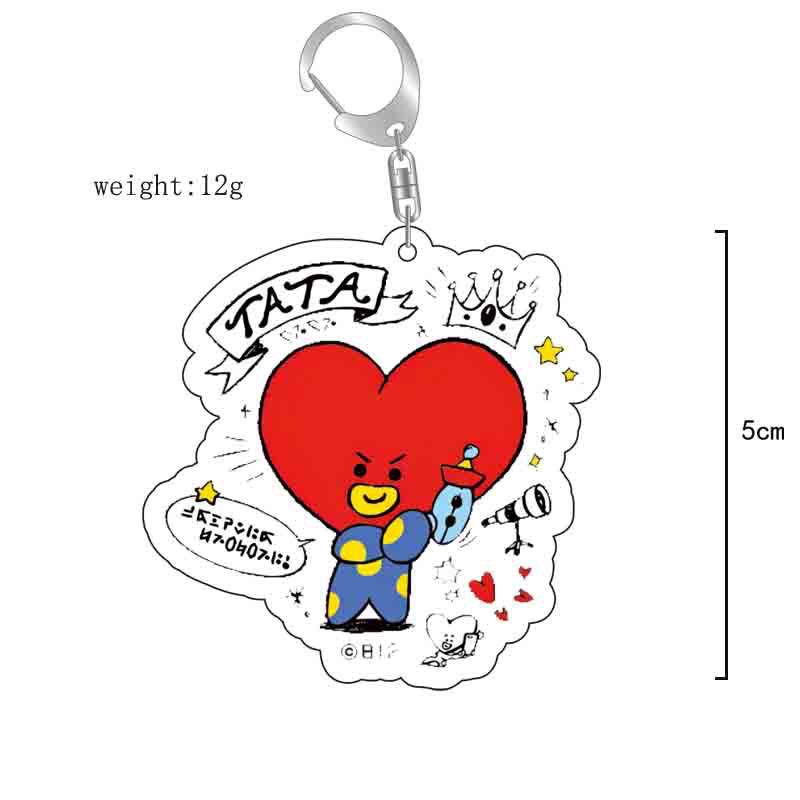Gantungan kunci akrilik BT21 a - Anime Merchandise For Girls ulasan dan harga