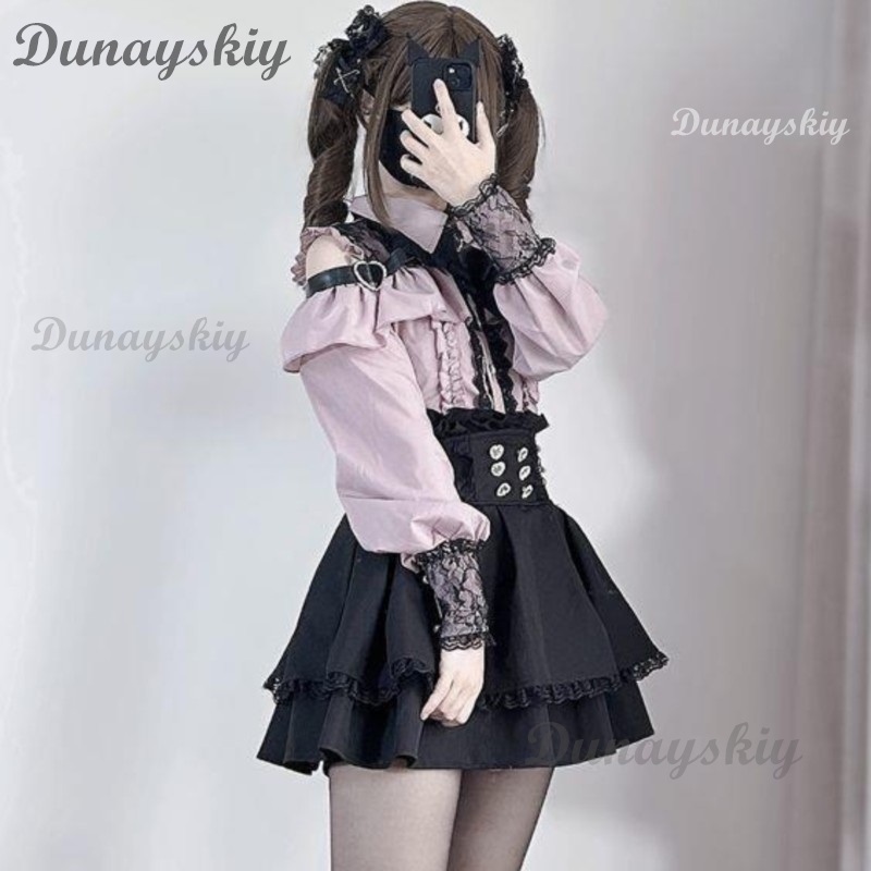 Jirai Kei Lolita Outfit Girls  - Anime Merchandise For Girls ulasan dan harga
