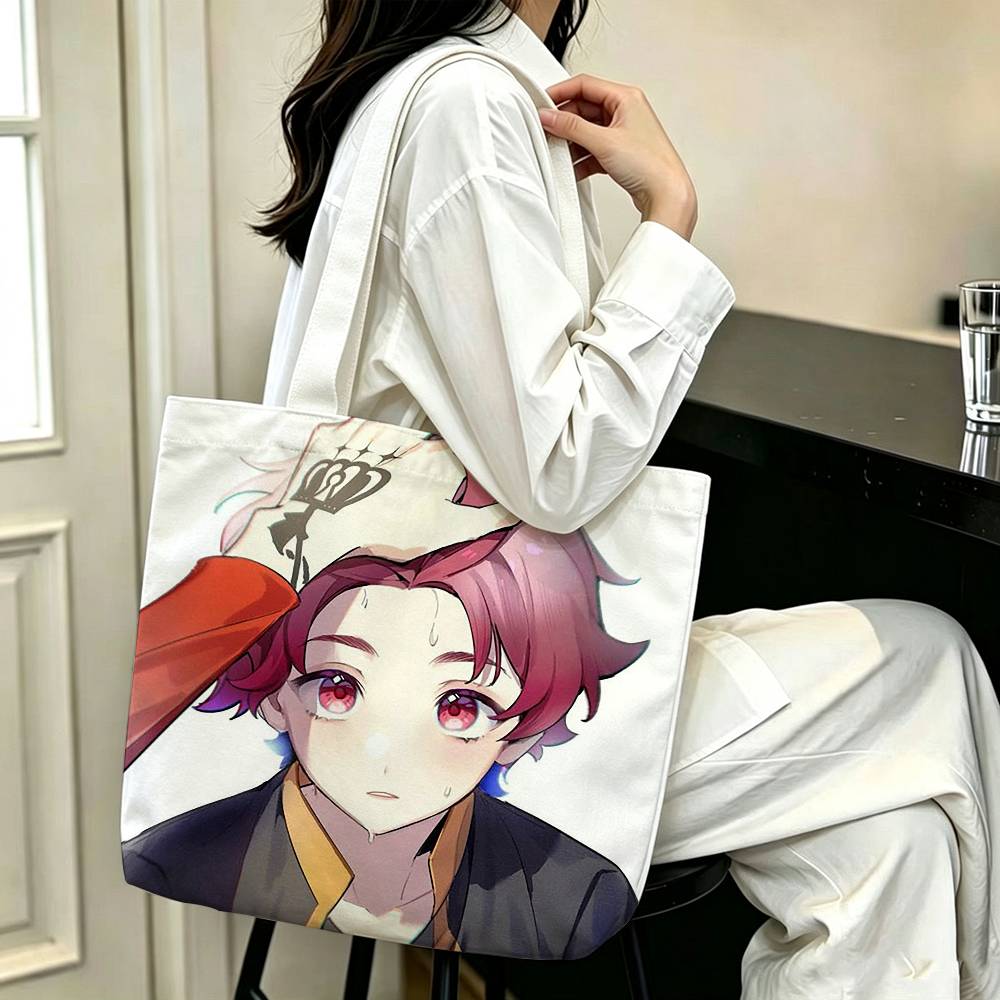 Tas Tote Kanvas Bermotif Anime - Anime Merch Shopping ulasan dan harga