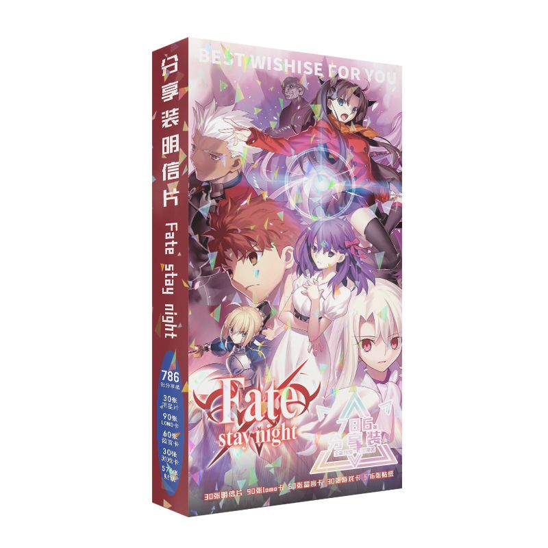 Kartu pos anime Fate 2D, merch - Fate Anime Merchandise ulasan dan harga